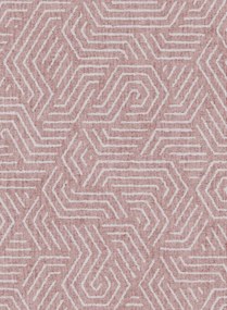 Essentials Carta da parati Flourish - Rot/ Grau