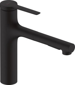 Miscelatore Monocomando Cucina 160 Doccetta Estraibile 2jet Nero Opaco Hansgrohe Zesis M33