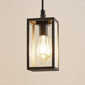 Lindby lampada a sospensione da esterno Filimon, antracite, 22 cm, IP44, E27