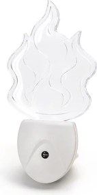 Aigostar - Luce notturna LED RGB con sensore LED/0,5W/230V fiamma