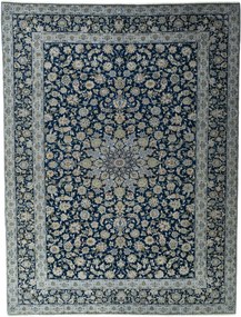 Kashan Tappeto persiano 310x410 Blu (Iran) Annodato A Mano