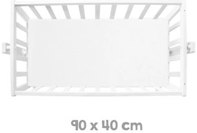 Culla bianca con ruote 40x90 cm – Roba