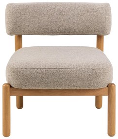 Poltrona beige in tessuto bouclé Burley - Actona