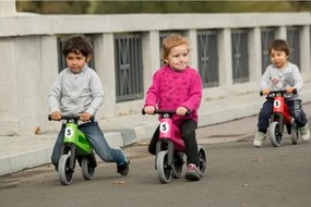 Funny Wheels - Bicicletta senza pedali 2 in 1 RIDER SPORT rosa/nera