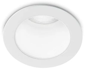 Lampada Da Incasso Quark Alluminio Bianco Led 8W 3000K Luce Calda