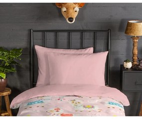 Biancheria da letto per bambini rosa in flanella per letto singolo 140x200 cm Ladida – Good Morning