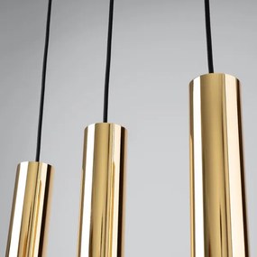 Sollux SL.1201 - Lampadario a sospensione con filo LAGOS 3xGU10/10W/230V oro