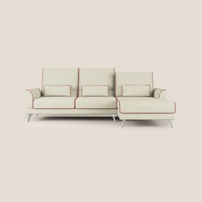 Tommy Divano angolare bicolore con relax e schienali traslanti in microfibra smacchiabile T11
