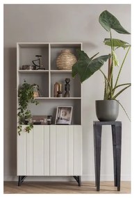 Libreria in legno di pino crema 90x200 cm Miller - WOOOD