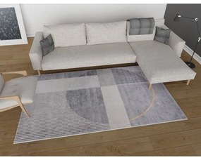 Tappeto lavabile grigio 50x80 cm - Vitaus