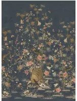 Sandberg Carta da parati panoramica Chinoiserie Garden - Dark Blue