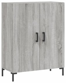 Credenza Grigio Sonoma 69,5x34x180 cm in Legno Multistrato