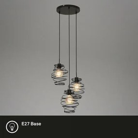Briloner 4870-035 - Lampada a sospensione con cavo 3xE27/60W/230V