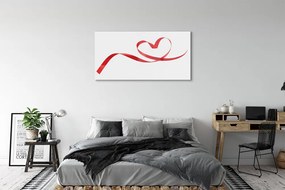 Quadro acrilico Cuore del nastro 125x50 cm