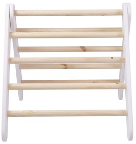 Pikler triangolo montessori bianco in pino massiccio 46x87x60 cm Montessori – Meowbaby