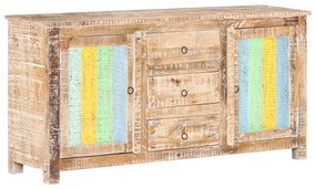 Credenza 151x40x75 Cm İn Legno Grezzo Di Acacia /