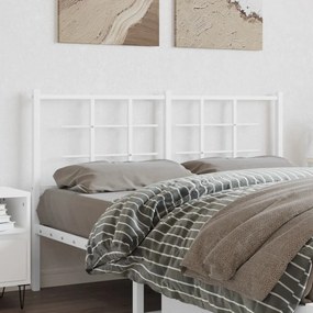 Testiera İn Metallo Bianco 140 Cm /