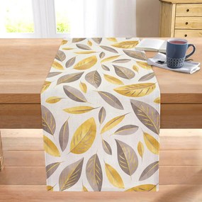 Runner 40x130 cm Yellow And Brown Leaves – Mila Home
