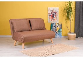 Divano letto marrone 120 cm Folde - Artie