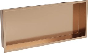 Mexen X-Wall-R mensola incassata con cornice 75 x 30 cm, rame spazzolato - 19C0753010