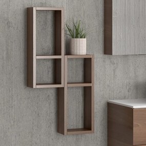 Composizione bagno sospesa con mobile da 80cm | EL-80B - KAMALU