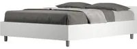 Letto alla Francese - NUAMO Dimensione Rete: 140x190, Colore: Bianco Frassino, Tipologia Letto: Senza Rete