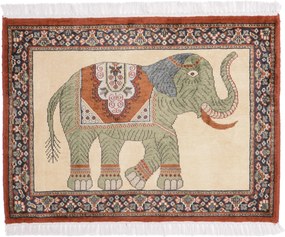 Agra Tappeto orientale 70x90 (Indian) Annodato A Mano