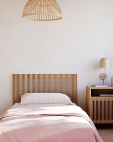Kave Home - Testiera Beyla in legno massello di frassino per letto da 90 cm FSC 100%