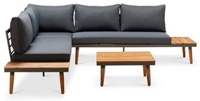 Divano da giardino grigio con struttura in legno di acacia Lustio - Bonami Selection