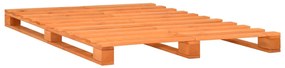 Giroletto in pallet marrone legno massello di pino 180x200 cm
