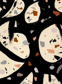 Mindthegap Carta da parati Terrazzo - Black