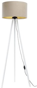 Lampada da terra STANDART 1xE27/60W/230V beige/bianco