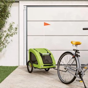 Rimorchio Da Bici Per Animali Verde Oxford E Ferro /