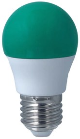 Lampada A Led E27 G45 4W 220V Colore Green Verde