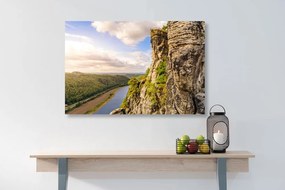 Quadro su tela – Vista sul fiume e foresta