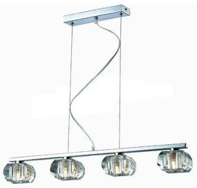Azzardo AZ0493 - Lampadario a sospensione con filo RUBIC 4xG9/40W/230V