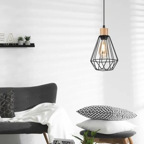 Brilagi - Lampadario a sospensione con filo WOODY BASKET 1xE27/60W/230V quercia