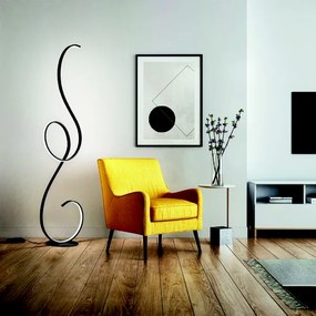 Piantana FLOK a LED in metallo verniciato Nero H157 cm