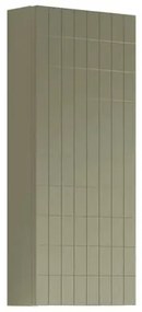 Pensile bagno Pixel laccato opaco verde salvia, 1 anta apertura da sinistra P 17 x L 30 x H 80 cm