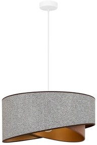 Brilagi - Lampadario LED a sospensione con filo LYRA 1xE27/15W/230V grigio/color crema/oro