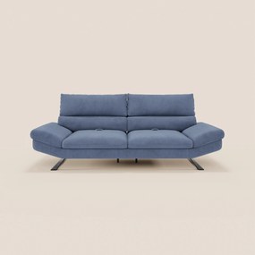Eclipse Divano dal design moderno 2 e 3 posti con schienali traslanti - piedini alti in elegante microfibra smacchiabile T11