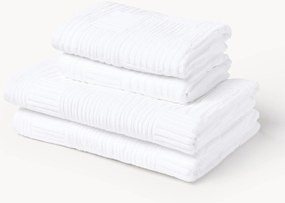 Set di asciugamani in velluto Petra, varie misure