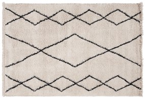 Tappeto beige e nero stile barbero 230x160 cm Tribe