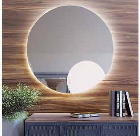 Baltica Design - Specchio da bagno LED con retroilluminazione BRIGHT 15W/230V 4500K Ø 70 cm IP65