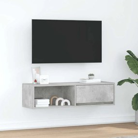 Mobile Tv Grigio Cemento 100x31x25,5 Cm Legno Multistrato /
