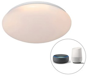 Lampada da soffitto moderna intelligente bianca 38 cm con LED e RGB - Iene