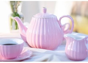 Set da caffè in porcellana 15 pezzi, rosa