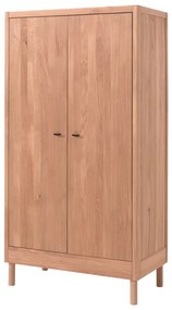 Armadio per bambini di colore naturale in rovere massiccio 100x190x55 cm Forrest – Vipack