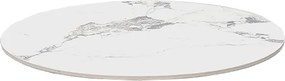 Piano per tavolo rotondo in pietra effetto Marmo venato Grigio 70