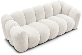 Divano bianco con rivestimento in bouclé 232 cm Hippolyte – Bobochic Paris